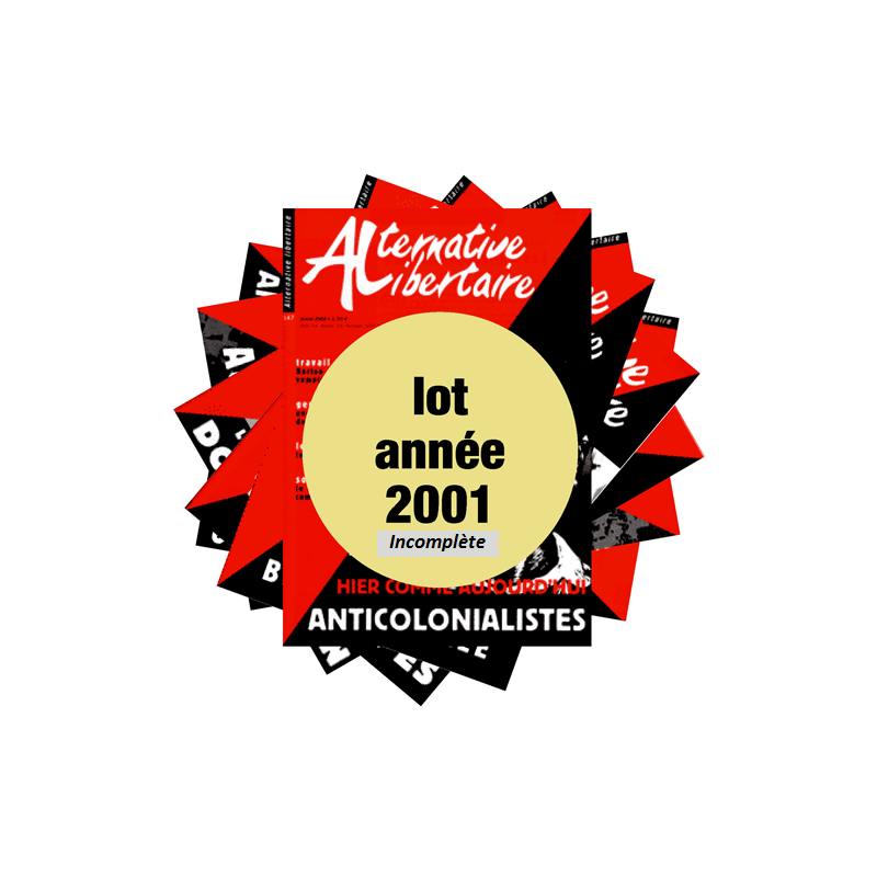 Lot : les journaux de l'année 2001 année incomplète Lot : les journaux de l'année 2001 année incomplète