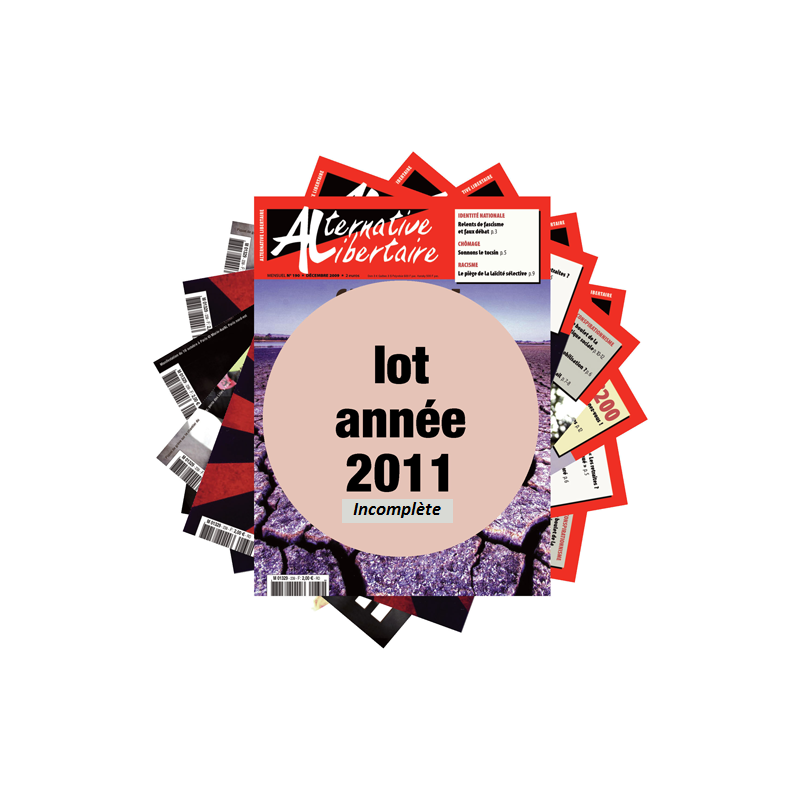 Lot : les journaux de l'année 2011 année incomplète Lot : les journaux de l'année 2011 année incomplète