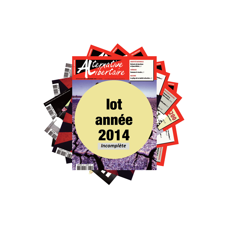Lot : les journaux de l'année 2014 année incomplète