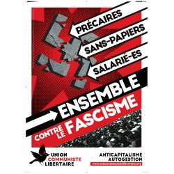 (x50) Affiches ''Ensemble contre le fascisme''