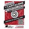 (x100) Autocollants  ''Contre le capitalisme de surveillance logiciel libre''