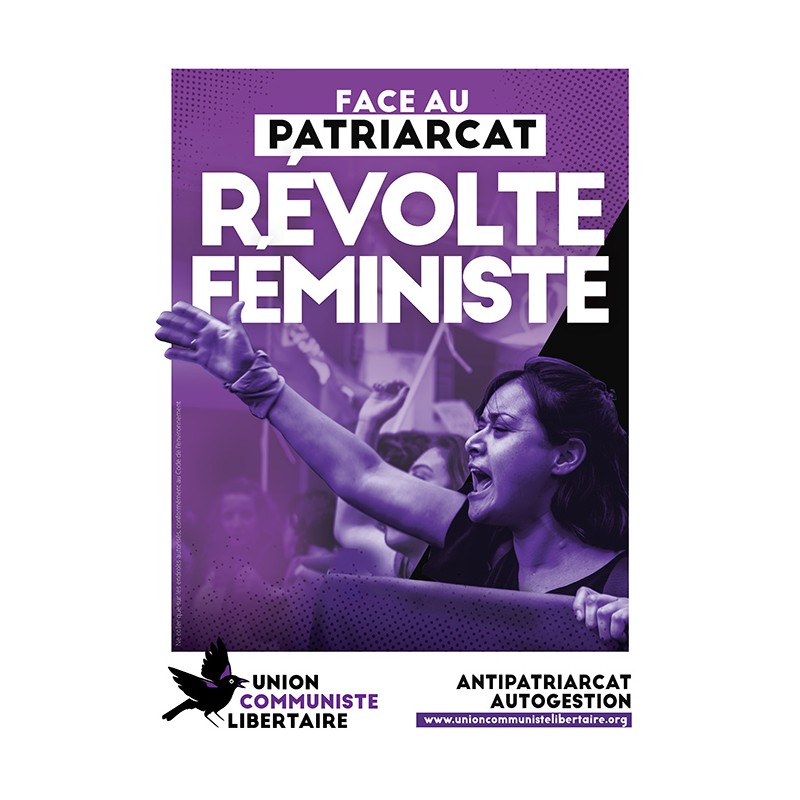 (x50) Affiches ''Face au patriarcat, révolte féministe''