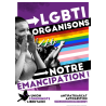 (x50) Affiche "LGBTI Organisons notre émancipation"