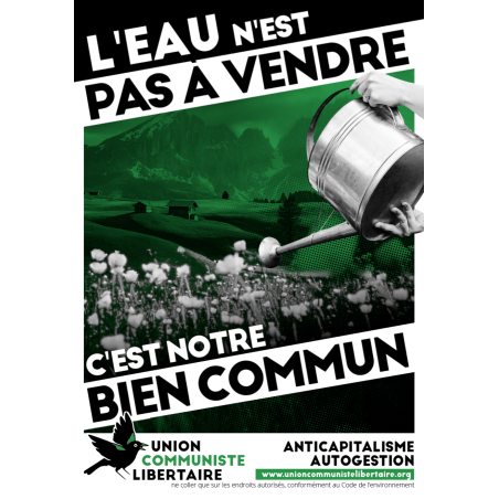 (Autoc x 100) L'Eau n'est pas à Vendre c'est notre Bien Commun