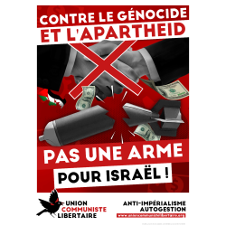 (Autoc x 100) Contre le génocide et l'apartheid, pas une arme pour Israël
