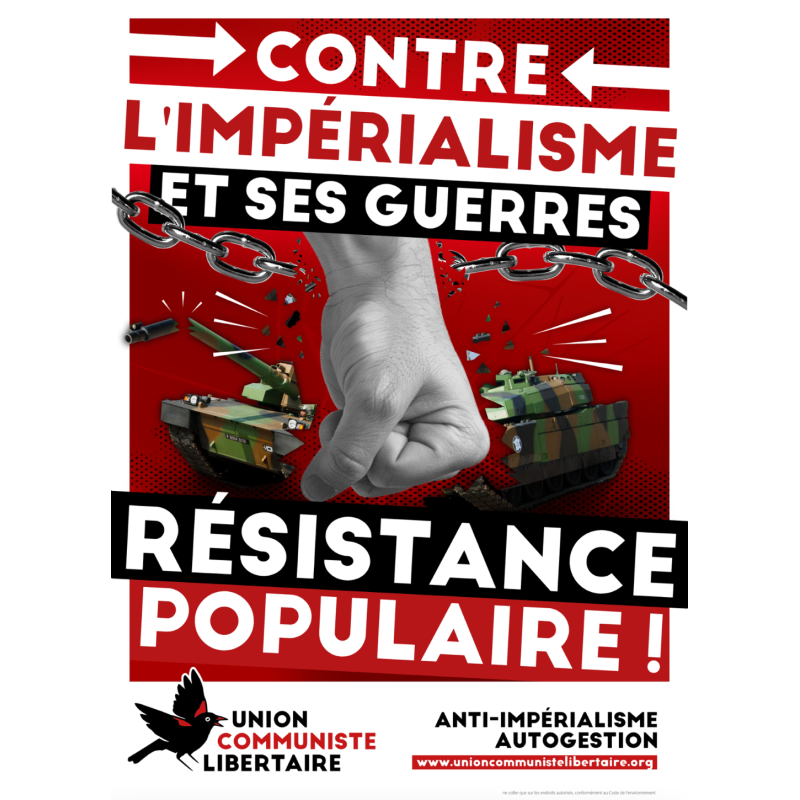 (Affiche x50) Contre l'impérialisme et ses guerres: résistance populaire !